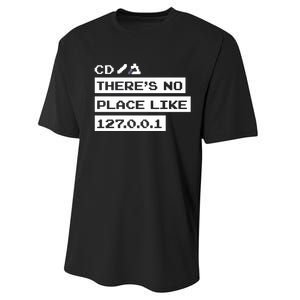 Jeffrey Way Cd ThereS No Place Like 127.0.0.1 Performance Sprint T-Shirt