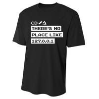 Jeffrey Way Cd ThereS No Place Like 127.0.0.1 Performance Sprint T-Shirt