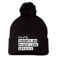 Jeffrey Way Cd ThereS No Place Like 127.0.0.1 Pom Pom 12in Knit Beanie