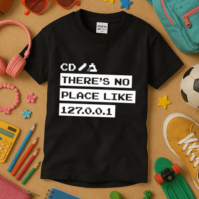 Jeffrey Way Cd ThereS No Place Like 127.0.0.1 Kids T-Shirt