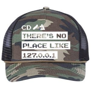 Jeffrey Way Cd ThereS No Place Like 127.0.0.1 Retro Rope Trucker Hat Cap