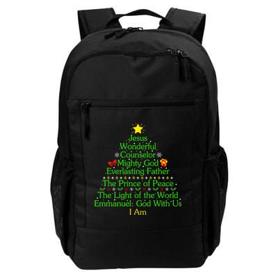 Jesus Wonderful Counselor Bible Verse Jesus Christmas Tree Jesus Star Backpack
