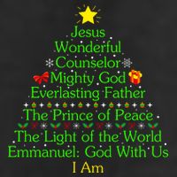 Jesus Wonderful Counselor Bible Verse Jesus Christmas Tree Jesus Star Hat
