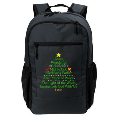 Jesus Wonderful Counselor Bible Verse Jesus Christmas Tree Jesus Star Daily Commute Backpack