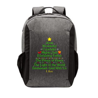 Jesus Wonderful Counselor Bible Verse Jesus Christmas Tree Jesus Star Vector Backpack