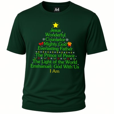 Jesus Wonderful Counselor Bible Verse Jesus Christmas Tree Jesus Star Performance Shirt