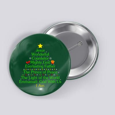 Jesus Wonderful Counselor Bible Verse Jesus Christmas Tree Jesus Star Button