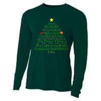 Jesus Wonderful Counselor Bible Verse Jesus Christmas Tree Jesus Star Cooling Performance Long Sleeve Crew