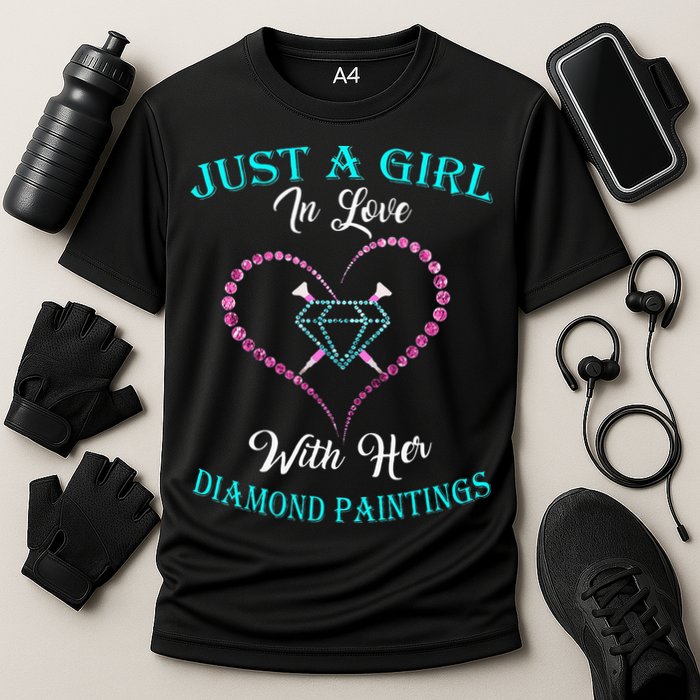 Just With Diamond Painting For Diamond Painting Lover Cooling Performance Crew T-Shirt