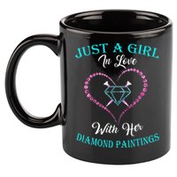 Just With Diamond Painting For Diamond Painting Lover 11oz C Handle Ceramic Mug