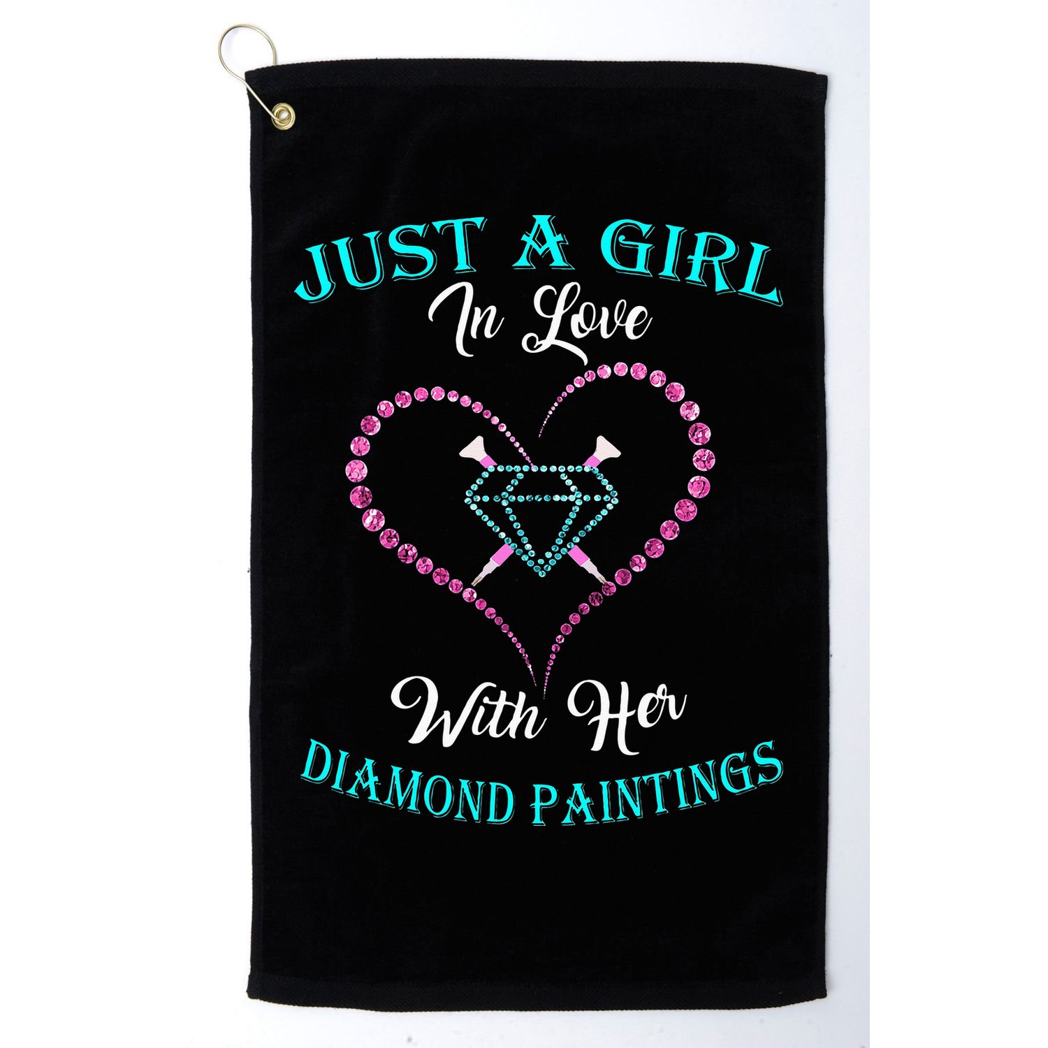 Just With Diamond Painting For Diamond Painting Lover Golf Towel