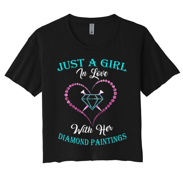 Just With Diamond Painting For Diamond Painting Lover Crop Top