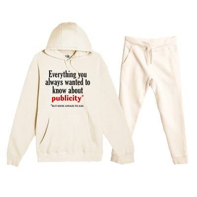 Jack Wearing Everything You Always Wanted To Know About Publicity Premium Hooded Sweatsuit Set