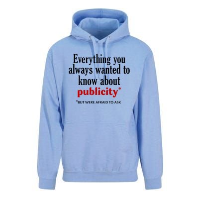 Jack Wearing Everything You Always Wanted To Know About Publicity Unisex Surf Hoodie