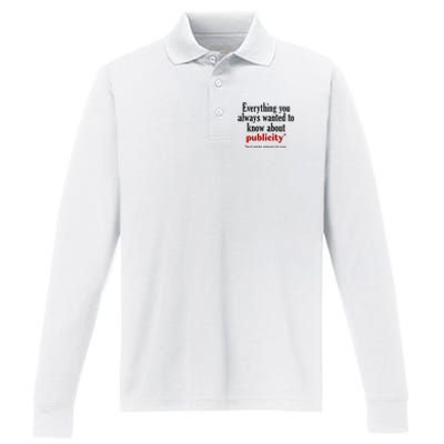 Jack Wearing Everything You Always Wanted To Know About Publicity Performance Long Sleeve Polo