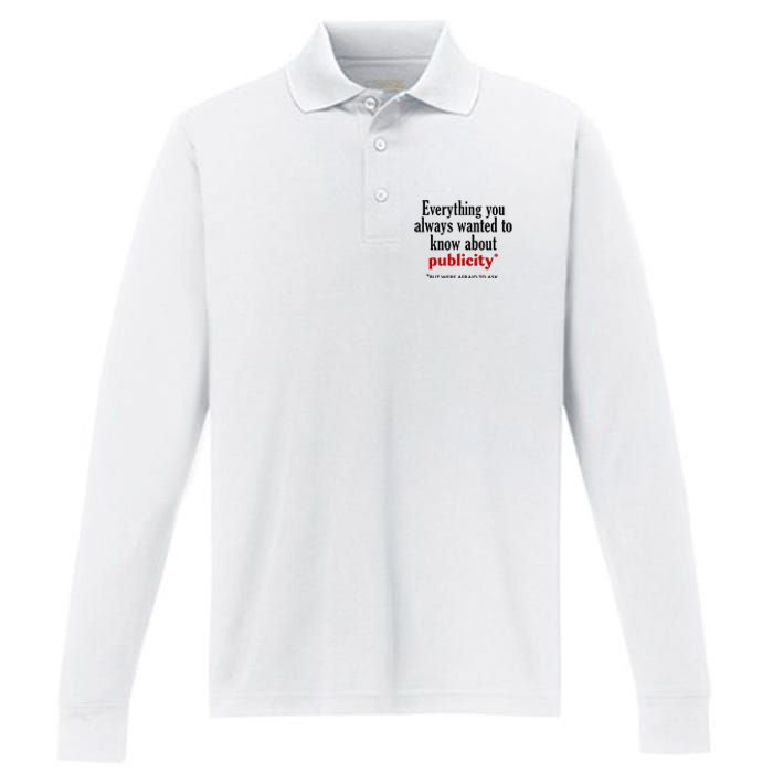 Jack Wearing Everything You Always Wanted To Know About Publicity Performance Long Sleeve Polo