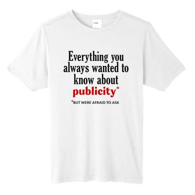 Jack Wearing Everything You Always Wanted To Know About Publicity Tall Fusion ChromaSoft Performance T-Shirt