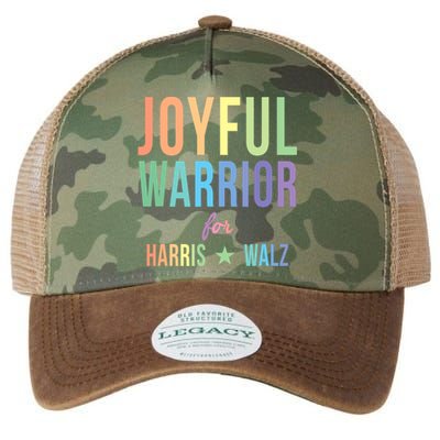 Joyful Warrior For Kamala Harris Tim Walz 2024 Legacy Tie Dye Trucker Hat