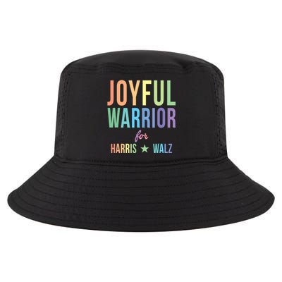 Joyful Warrior For Kamala Harris Tim Walz 2024 Cool Comfort Performance Bucket Hat