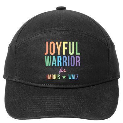 Joyful Warrior For Kamala Harris Tim Walz 2024 7-Panel Snapback Hat