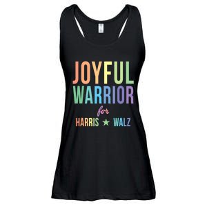 Joyful Warrior For Kamala Harris Tim Walz 2024 Ladies Essential Flowy Tank