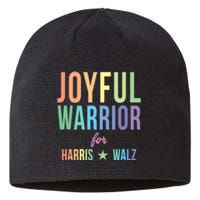 Joyful Warrior For Kamala Harris Tim Walz 2024 Sustainable Beanie