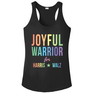 Joyful Warrior For Kamala Harris Tim Walz 2024 Ladies PosiCharge Competitor Racerback Tank