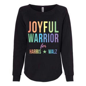 Joyful Warrior For Kamala Harris Tim Walz 2024 Womens California Wash Sweatshirt