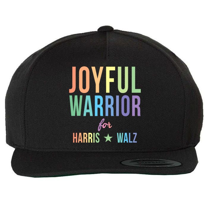 Joyful Warrior For Kamala Harris Tim Walz 2024 Wool Snapback Cap