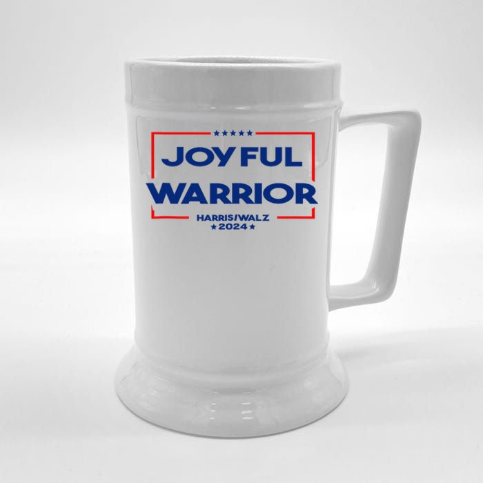 Joyful Warrior For Kamala Harris Tim Walz 2024 Beer Stein