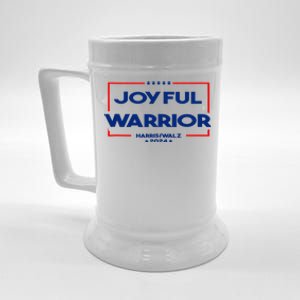 Joyful Warrior For Kamala Harris Tim Walz 2024 Beer Stein