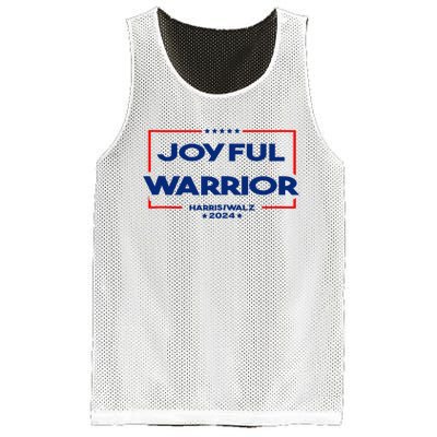 Joyful Warrior For Kamala Harris Tim Walz 2024 Mesh Reversible Basketball Jersey Tank