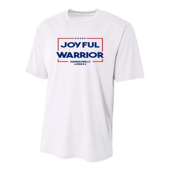 Joyful Warrior For Kamala Harris Tim Walz 2024 Youth Performance Sprint T-Shirt