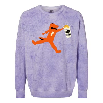 Jakob Wearing Florida Gator Slam Dunk Colorblast Crewneck Sweatshirt