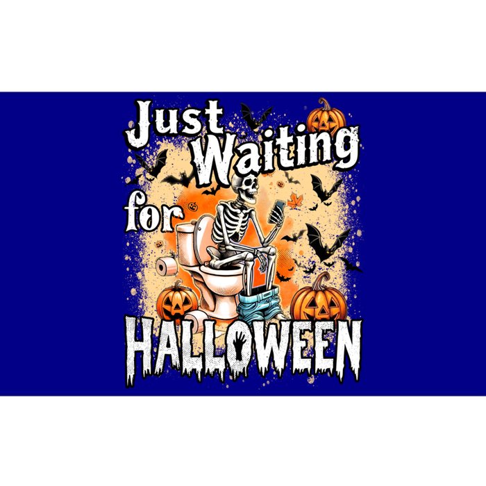 Just Waiting For Halloween Funny Skeleton Halloween Costume Cute Gift Bumper Sticker