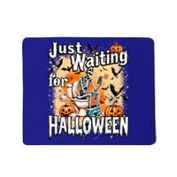 Just Waiting For Halloween Funny Skeleton Halloween Costume Cute Gift Mousepad