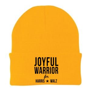 Joyful Warrior For Kamala Harris Tim Walz 2024 Knit Cap Winter Beanie