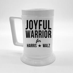 Joyful Warrior For Kamala Harris Tim Walz 2024 Beer Stein