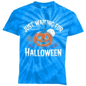 Just Waiting For Halloween Gift Kids Tie-Dye T-Shirt