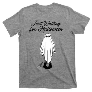 Just Waiting For Halloween Spooky Ghost Summer Halloween T-Shirt