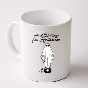 Just Waiting For Halloween Spooky Ghost Summer Halloween Coffee Mug