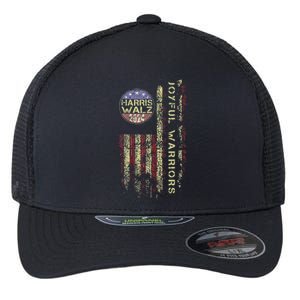 Joyful Warrior For Kamala Harris Tim Walz 2024 Flexfit Unipanel Trucker Cap