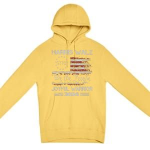 Joyful Warrior For Kamala Harris Tim Walz 2024 Premium Pullover Hoodie