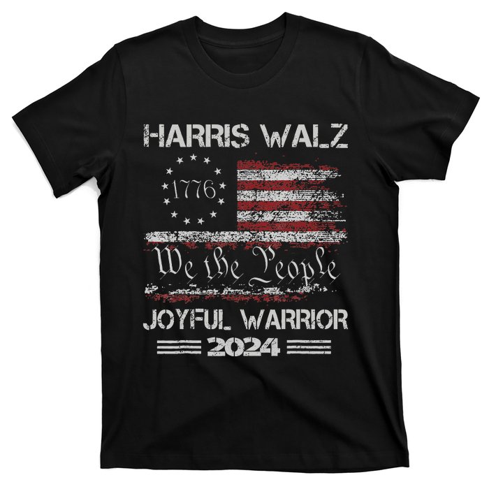 Joyful Warrior For Kamala Harris Tim Walz 2024 T-Shirt