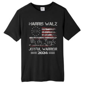 Joyful Warrior For Kamala Harris Tim Walz 2024 Tall Fusion ChromaSoft Performance T-Shirt