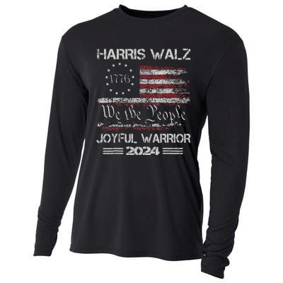 Joyful Warrior For Kamala Harris Tim Walz 2024 Cooling Performance Long Sleeve Crew