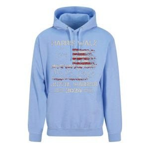 Joyful Warrior For Kamala Harris Tim Walz 2024 Unisex Surf Hoodie