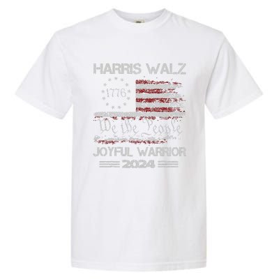 Joyful Warrior For Kamala Harris Tim Walz 2024 Garment-Dyed Heavyweight T-Shirt