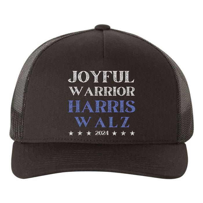 Joyful Warrior For Kamala Harris Tim Walz Waltz 2024 Yupoong Adult 5-Panel Trucker Hat