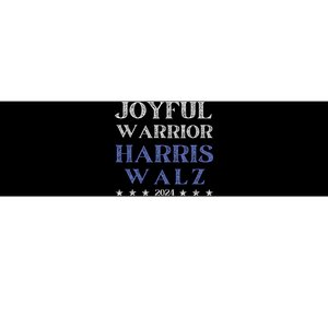 Joyful Warrior For Kamala Harris Tim Walz Waltz 2024 Bumper Sticker